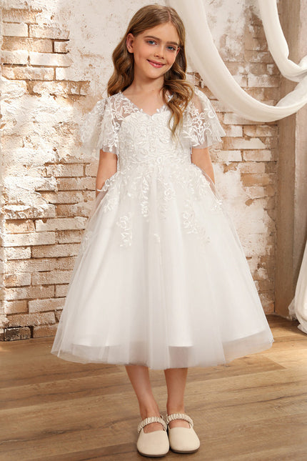 Robe Blanche Ceremonie Fille