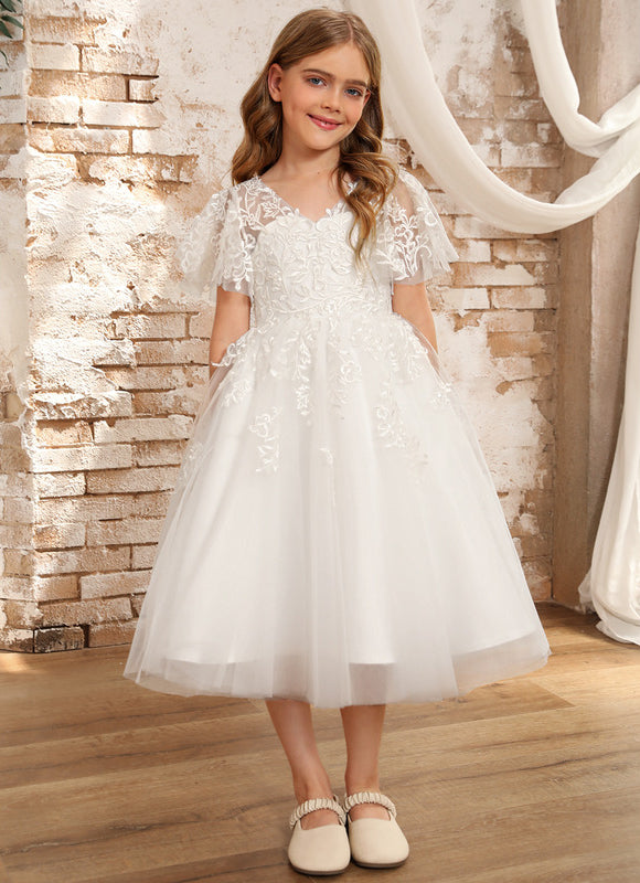 Robe Blanche Ceremonie Fille