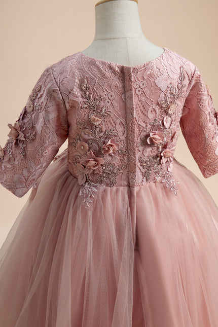 Robe Cérémonie Mariage Tulle Fille - gallery 4