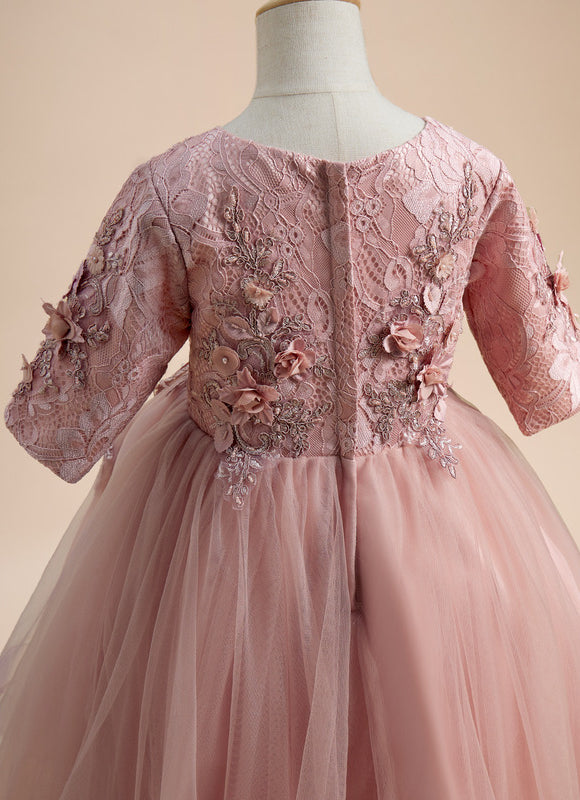 Robe Cérémonie Mariage Tulle Fille - gallery 4