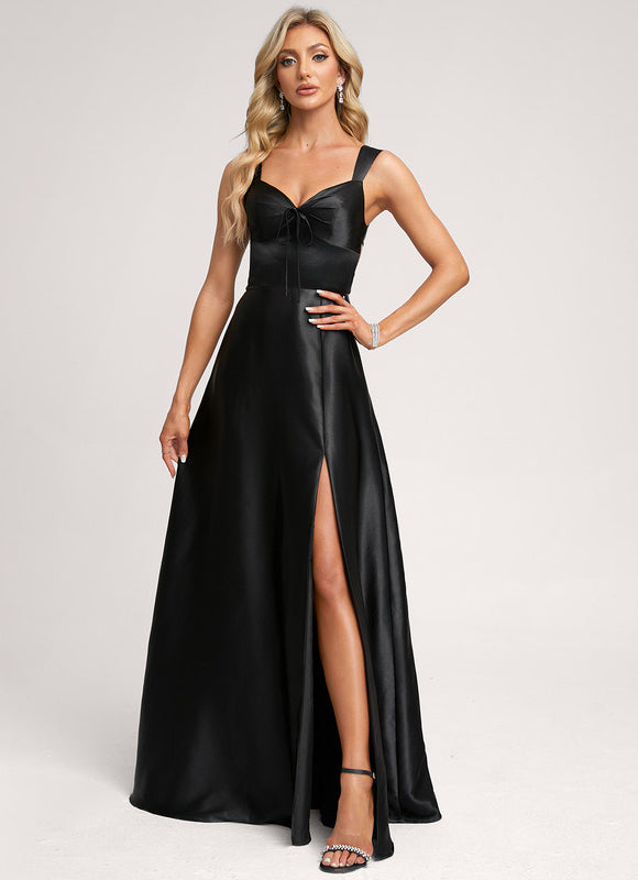 Robe Cérémonie Satin Rose Pâle - gallery 6