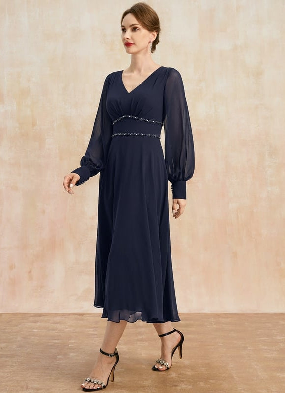 Robe Cérémonie Vaporeuse Bicolore Élégante - gallery 3