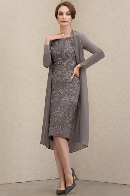 Robe Cérémonie Gala Chic Argenté - gallery 1