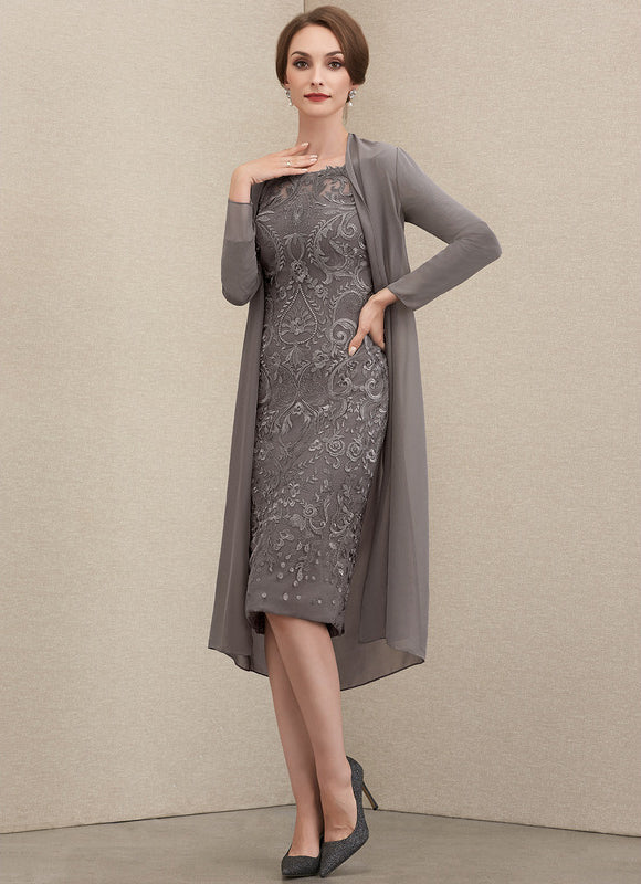 Robe Cérémonie Gala Chic Argenté - gallery 1