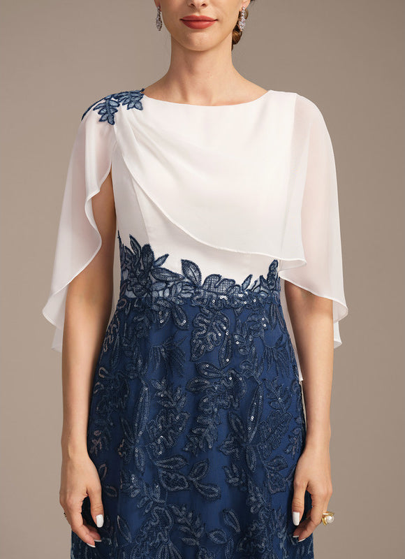 Robe Cérémonie Longue Marine Brodée - gallery 6