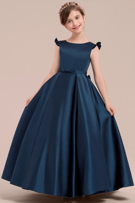 Robe Cérémonie Satinée Grise - gallery 3