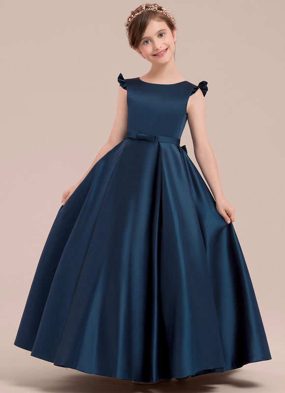 Robe Cérémonie Satinée Grise - gallery 3