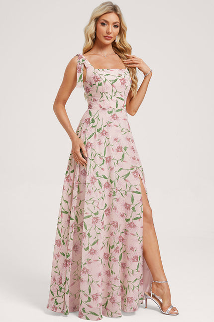 Robe Cérémonie Mousseline Verte - gallery 3