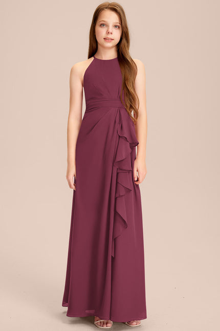 Robe Cérémonie Longue Froncée