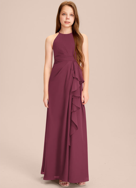 Robe Cérémonie Longue Froncée