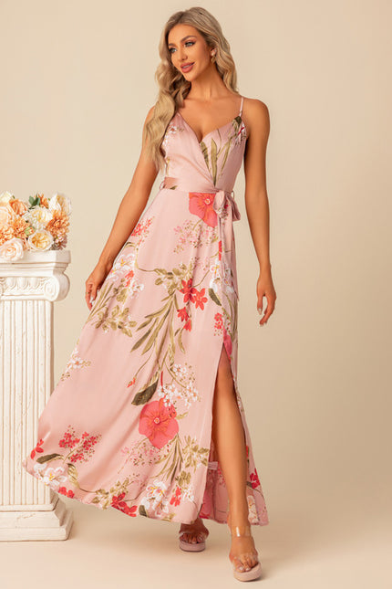 Robe Cérémonie Longue Florale Satinée - gallery 6