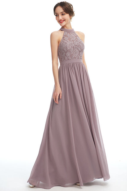 Robe Cérémonie Drapé Lavande - gallery 2