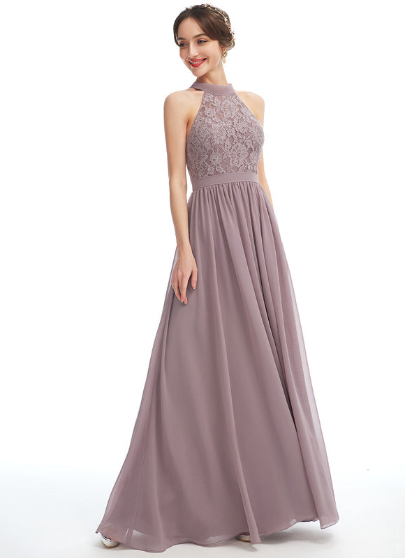 Robe Cérémonie Drapé Lavande - gallery 2