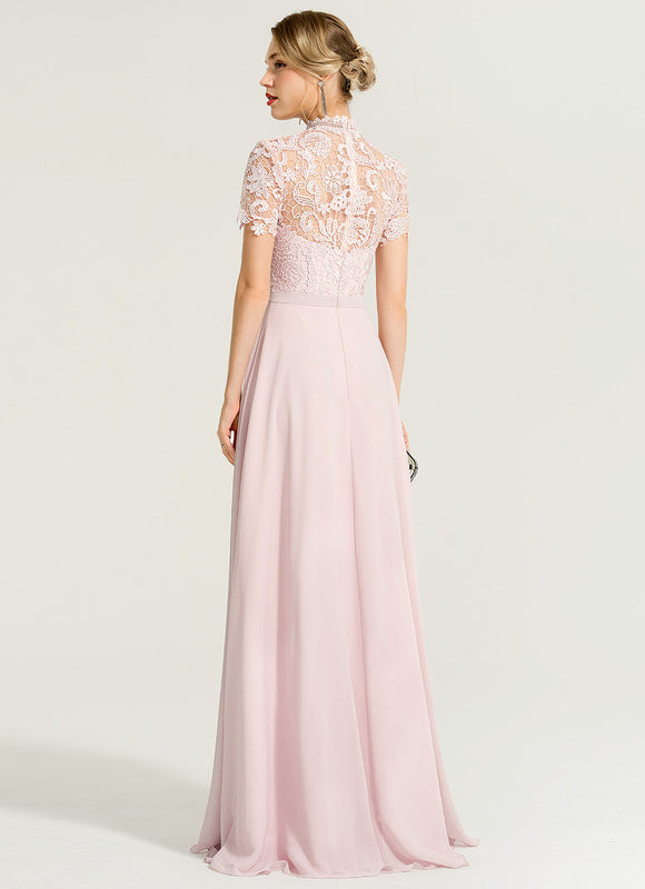 Robe Cérémonie Col Montant Chic - gallery 2