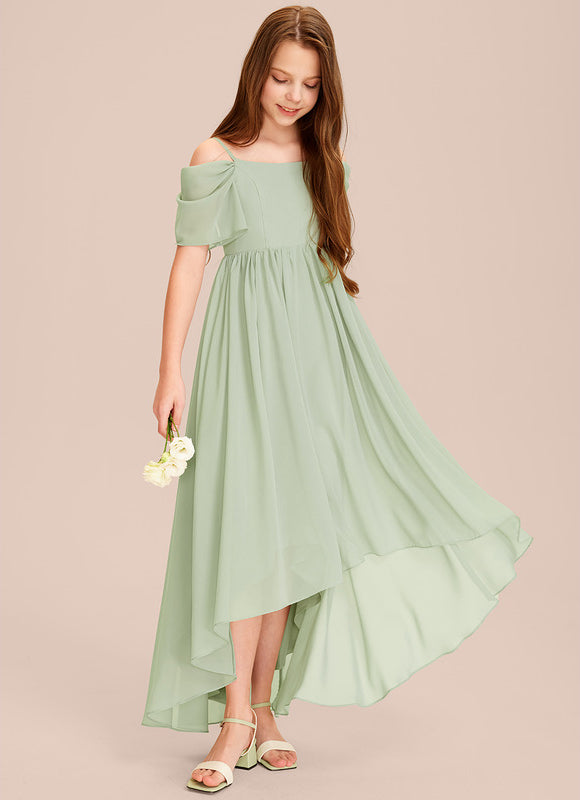 Robe Cérémonie Mousseline Vert Tendre - gallery 6