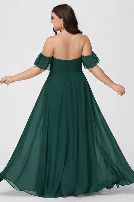 Robe Cérémonie Mousseline Vert Profond - gallery 8