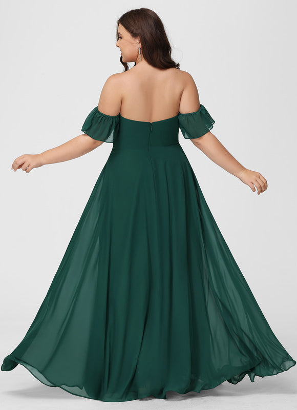 Robe Cérémonie Mousseline Vert Profond - gallery 8