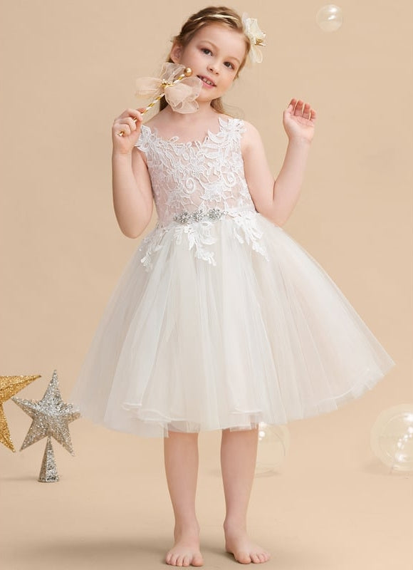 Robe Ceremonie Fille Broderie Anglaise - gallery 1