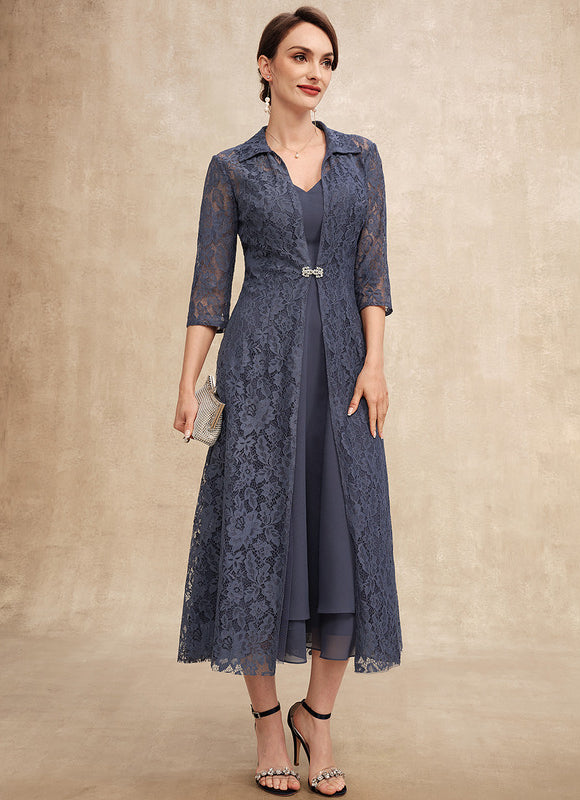 Robe Cérémonie Chic Matériel Dentelle
