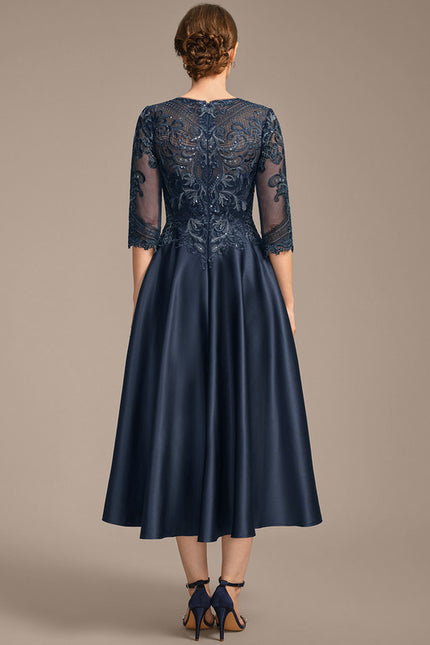 Robe Cérémonie Mère Élégante Satin - gallery 6