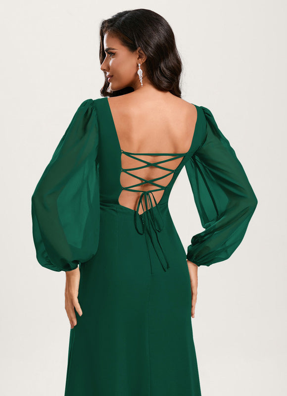 Robe Cérémonie Sirène Vert Émeraude - gallery 5