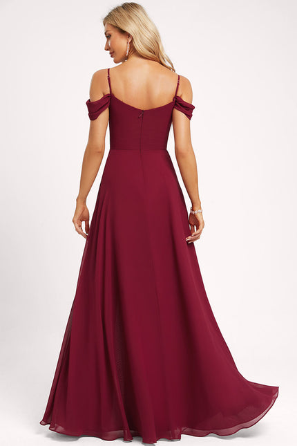 Robe Cérémonie Vaporeuse Bordeaux - gallery 3