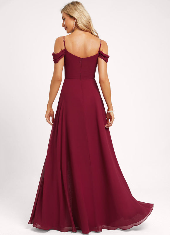 Robe Cérémonie Vaporeuse Bordeaux - gallery 3