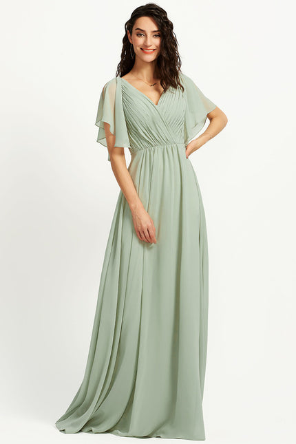 Robe Cérémonie Longue Volants Rose - gallery 3