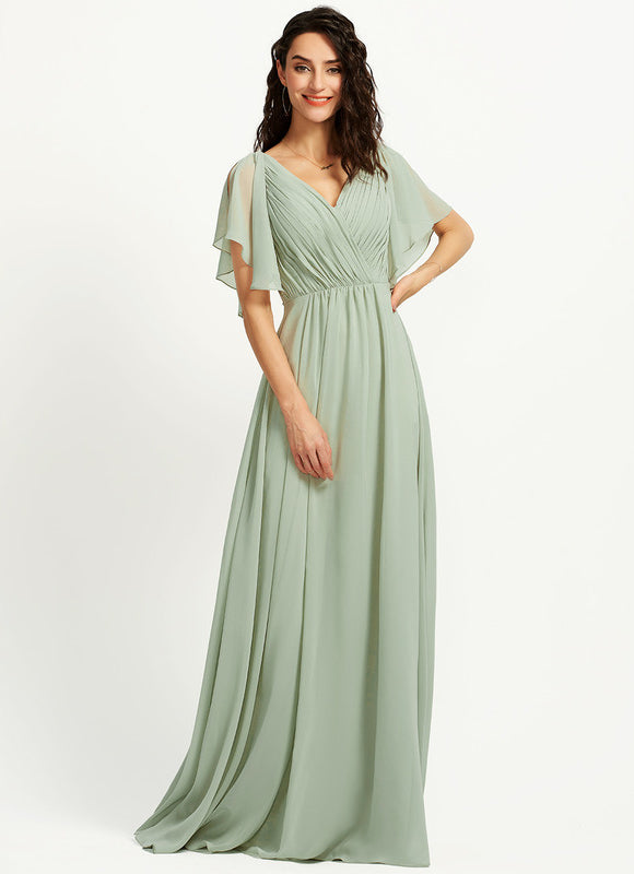 Robe Cérémonie Longue Volants Rose - gallery 3