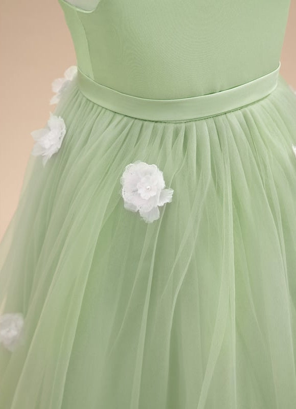 Robe Cérémonie Verte Éthérée - gallery 8
