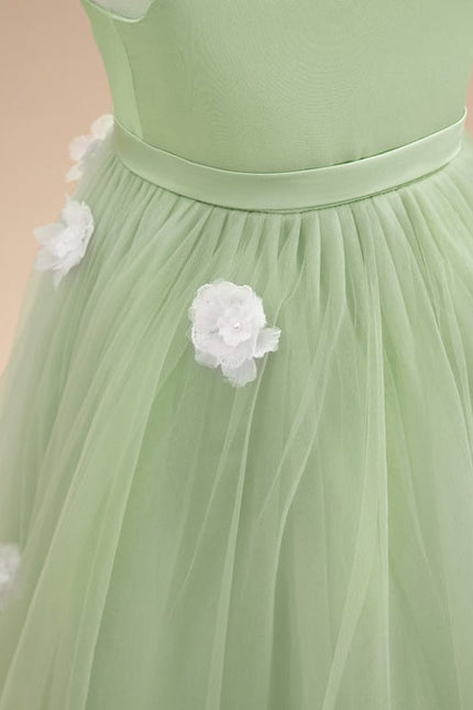 Robe Cérémonie Verte Éthérée - gallery 8