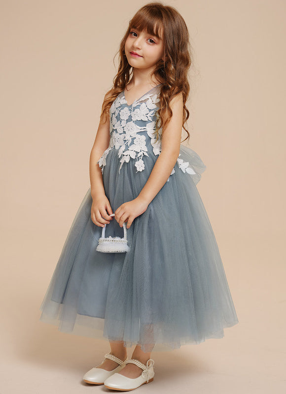 Robe Cérémonie Tulle Bleu Pâle - gallery 9