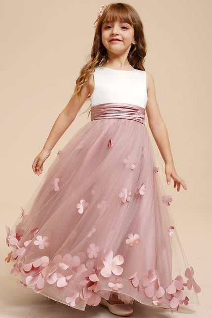 Robe Cérémonie Fleurie Poudrée - gallery 7