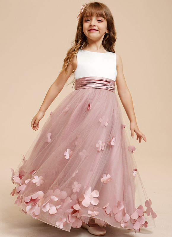 Robe Cérémonie Fleurie Poudrée - gallery 7