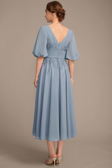 Robe Ceremonie Bleu Femme - gallery 6