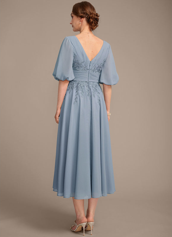 Robe Ceremonie Bleu Femme - gallery 6