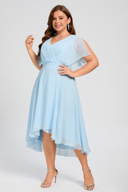 Robe Cérémonie Fluide Marine Élégante - gallery 5