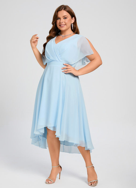 Robe Cérémonie Fluide Marine Élégante - gallery 5