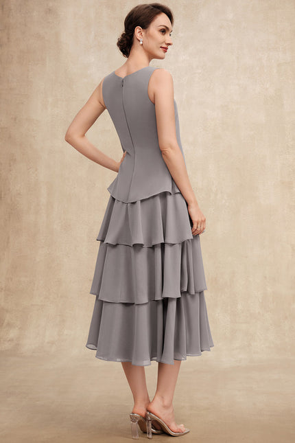 Robe Cérémonie Gris Flottant - gallery 6