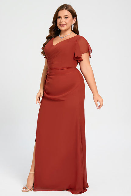 Robe Cérémonie Longue Volants Rose - gallery 5