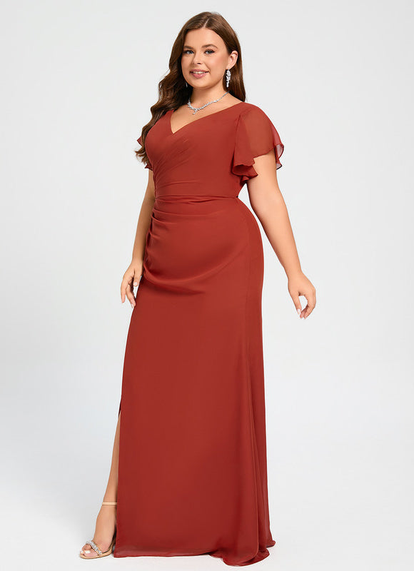 Robe Cérémonie Longue Volants Rose - gallery 5