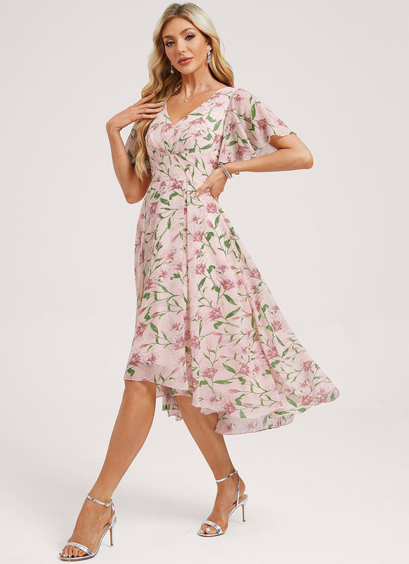 Robe Cérémonie Fluide Marine Élégante - gallery 4