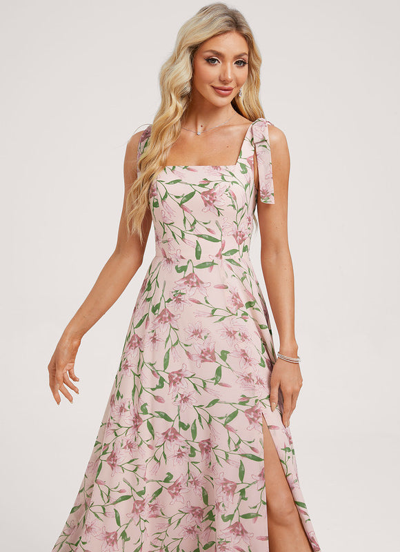 Robe Cérémonie Mousseline Verte - gallery 2