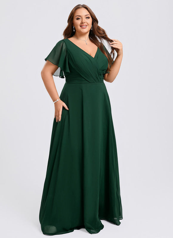 Robe Cérémonie Longue Volants Rose - gallery 6