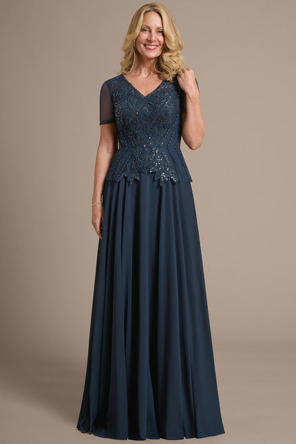 Robe Cérémonie Longue Bleu Royal - gallery 4