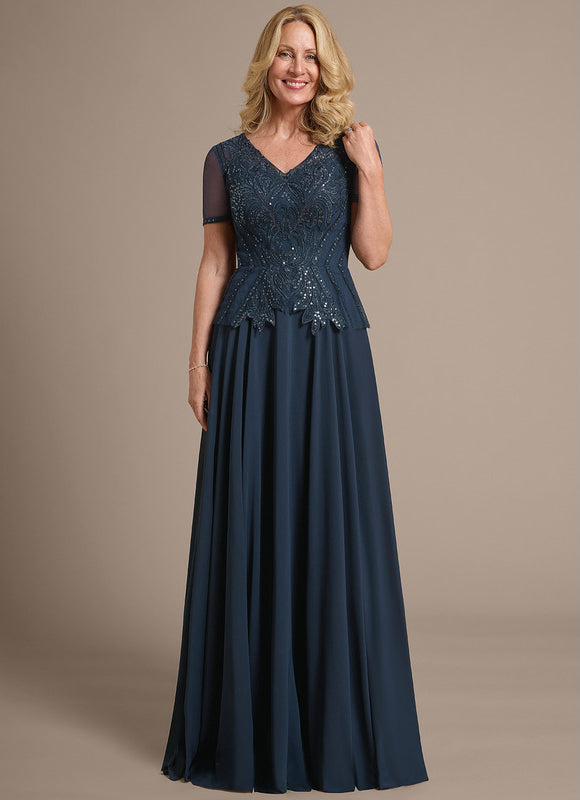 Robe Cérémonie Longue Bleu Royal - gallery 4