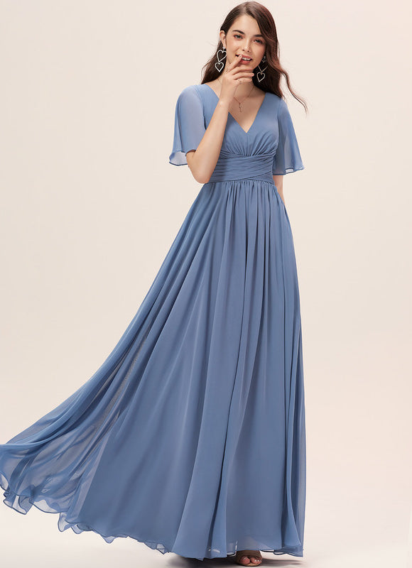 Robe Cérémonie Longue Volants Rose - gallery 3