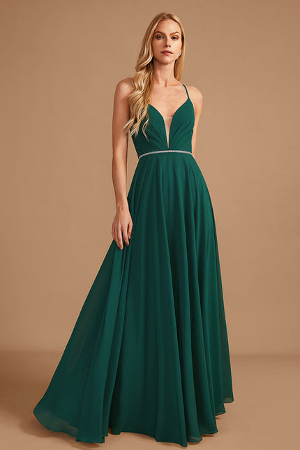 Robe Cérémonie Émeraude Flottante - gallery 1
