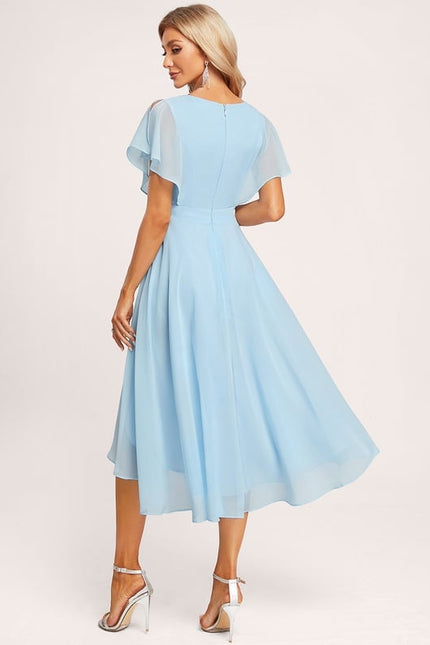 Robe Cérémonie Fluide Marine Élégante - gallery 1