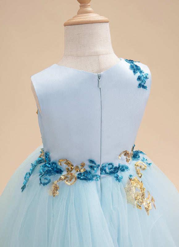 Robe Cérémonie Tulle Aqua - gallery 7